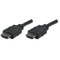 P-308441 | Manhattan High Speed HDMI Kabel - HDMI Stecker auf Stecker - geschirmt - schwarz - 7,5 m - 7,5 m - HDMI Typ A (Standard) - HDMI Typ A (Standard) - 3D - 10,2 Gbit/s - Schwarz | 308441 | Zubehör