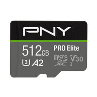 P-P-SDUX512U3100PRO-GE | PNY PRO Elite microSDXC 512GB -...