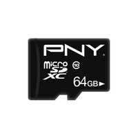 P-P-SDU64G10PPL-GE | PNY Performance Plus - 64 GB - MicroSDXC - Klasse 10 - Schwarz | P-SDU64G10PPL-GE | Verbrauchsmaterial