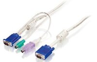N-ACC-2103 | LevelOne 5m PS/2 und USB KVM Kabel - 5 m -...