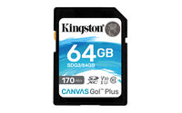 P-SDG3/64GB | Kingston Canvas Go! Plus - 64 GB - SD - Klasse 10 - UHS-I - 170 MB/s - 70 MB/s | SDG3/64GB | Verbrauchsmaterial