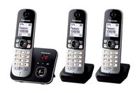 Panasonic KX-TG6823GB - DECT-Telefon - 120 Eintragungen - Anrufer-Identifikation - Schwarz - Silber