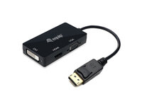 Equip Displayport->HDMI/VGA/DVI Adapter St/Bu schwarz...
