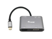 Equip Adapter 5in1 USB-C->HDMI VGA/USB3.0 PD AUX...