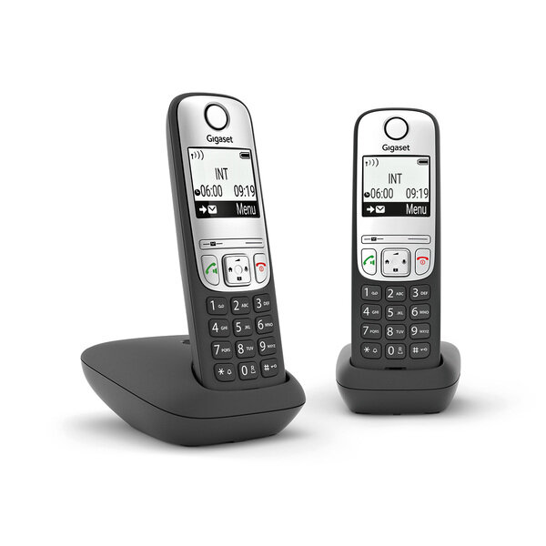 L-L36852-H2810-B101 | Gigaset A690 Duo Schnurlostelefon-Set schwarz - Analog-Telefon - CLIP | L36852-H2810-B101 | Telekommunikation