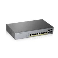 P-GS1350-12HP-EU0101F | ZyXEL GS1350-12HP-EU0101F - Managed - L2 - Gigabit Ethernet (10/100/1000) - Power over Ethernet (PoE) - Rack-Einbau | GS1350-12HP-EU0101F | Netzwerktechnik