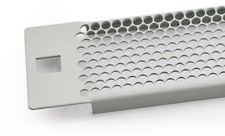 L-RAC-ZP-X41-A1 | TRITON 19“ perforated blinding panel 1U - Cremefarben - Grau - 1U - 48,3 cm (19 Zoll) | RAC-ZP-X41-A1 | Büroartikel