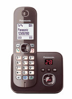 Panasonic KX-TG6821GA - DECT-Telefon - 120 Eintragungen - Anrufer-Identifikation - Braun