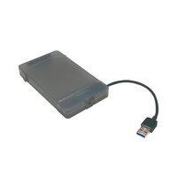 LogiLink AU0037 - HDD / SSD-Gehäuse - 2.5 Zoll - Serial ATA III - USB Konnektivität - Grau