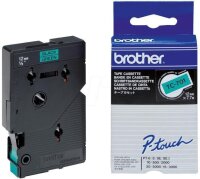 Y-TC701 | Brother Schriftband 12mm - Schwarz auf grün - TC - Schwarz - Brother - P-touch PT2000 - PT3000 - PT500 - PT5000 - PT8E - 1,2 cm | TC701 | Verbrauchsmaterial