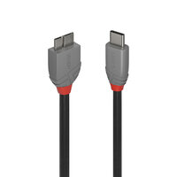 P-36621 | Lindy 1m USB 3.2 Typ C an Micro-B Kabel Anthra Line - Kabel - Digital/Daten | 36621 | Zubehör