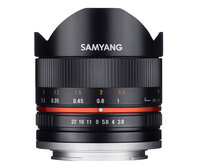 Samyang 8mm F2.8 UMC Fish-eye II. Komponente für:...