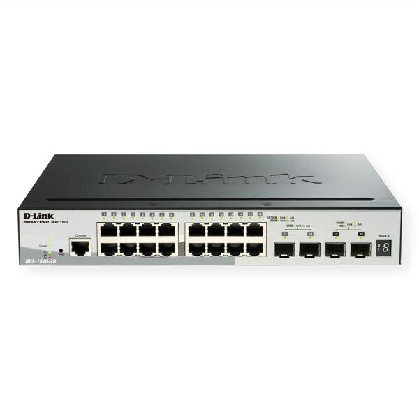 Y-DGS-1510-20/E | D-Link DGS-1510-20/E - Managed - L2/L3 - Gigabit Ethernet (10/100/1000) - Vollduplex - Rack-Einbau - 1U | DGS-1510-20/E | Netzwerktechnik