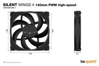 A-BL097 | Be Quiet! SILENT WINGS 4 | 140mm PWM -...