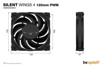 A-BL093 | Be Quiet! SILENT WINGS 4 | 120mm PWM -...