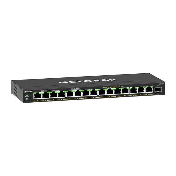 Y-GS316EP-100PES | Netgear GS316EP-100PES - Managed - Gigabit Ethernet (10/100/1000) - Vollduplex - Power over Ethernet (PoE) | GS316EP-100PES | Netzwerktechnik
