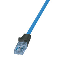 LogiLink CPP001 - Patchkabel Cat.6A U/UTP blau 1 m - Netzwerk - CAT 6a