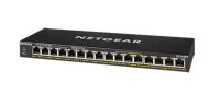 Y-GS316PP-100EUS | Netgear GS316PP Unmanaged Gigabit Ethernet (10/100/1000) Power over Ethernet (PoE) Schwarz - Unmanaged - Gigabit Ethernet (10/100/1000) - Vollduplex - Power over Ethernet (PoE) - Rack-Einbau - Wandmontage | GS316PP-100EUS | Netzwerktech