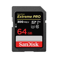 SanDisk Extreme PRO - 64 GB - SDXC - Klasse 10 - UHS-II - 300 MB/s - 260 MB/s