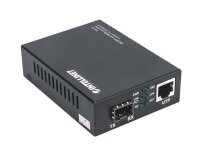 Intellinet 10GBase-T auf 10GBase-R Medienkonverter - 1 x 10 GB SFP+ Slot - 1 x 10 GB RJ45-Port - 10000 Mbit/s - IEEE 802.3u - 10 Gigabit Ethernet - 10,100,1000,1200,2500,5000,10000 Mbit/s - Voll - Halb - SFP+