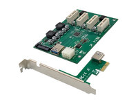 P-EMRICK10G | Conceptronic EMRICK PCIe-x1 zu 4x PCIe-x1...