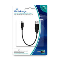 MEDIARANGE MRCS168 - 0,2 m - Micro-USB B - USB A - USB...