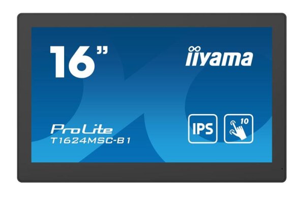 Y-T1624MSC-B1 | Iiyama T1624MSC-B1 - Interaktiver Flachbildschirm - 39,6 cm (15.6 Zoll) - IPS - 1920 x 1080 Pixel - 24/7 | T1624MSC-B1 | Displays & Projektoren