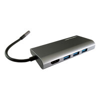 LC-Power USB 3.2 Hub-C-Multi-5 Externer Hub m.Kartenleser...