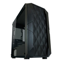 LC-Power Gaming 712MB - Micro Tower - PC - Schwarz - micro ATX - Mini-ITX - Metall - Kunststoff - Gehärtetes Glas - 16 cm