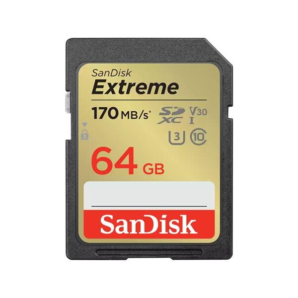 A-SDSDXV2-064G-GNCIN | SanDisk Extreme - 64 GB - SDXC - Klasse 10 - UHS-I - 170 MB/s - 80 MB/s | SDSDXV2-064G-GNCIN | Verbrauchsmaterial
