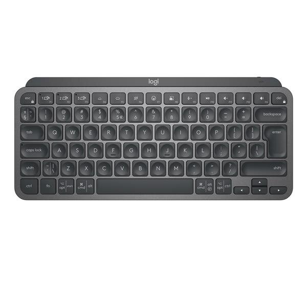 N-920-010479 | Logitech MX Keys Mini Minimalist Wireless Illuminated Keyboard - Mini - RF Wireless + Bluetooth - QWERTZ - LED - Graphit | 920-010479 | PC Komponenten