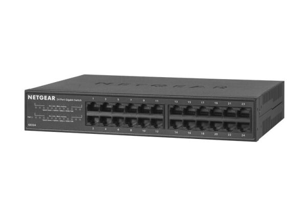 X-GS324-200EUS | Netgear GS324 - Unmanaged - Gigabit Ethernet (10/100/1000) - Rack-Einbau - Wandmontage | GS324-200EUS | Netzwerktechnik