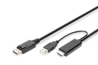 AAK-330111-020-SN | DIGITUS 4K HDMI Adapterkabel - HDMI auf DisplayPort | AK-330111-020-S | Zubehör