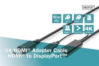 AAK-330111-020-SN | DIGITUS 4K HDMI Adapterkabel - HDMI auf DisplayPort | Herst. Nr. AK-330111-020-S | Kabel / Adapter | EAN: 4016032481119 |Gratisversand | Versandkostenfrei in Österrreich