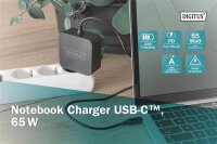 ADA-10071N | DIGITUS Notebook Ladegerät USB-C, 65W | Herst. Nr. DA-10071 | Stromversorgung | EAN: 4016032482680 |Gratisversand | Versandkostenfrei in Österrreich