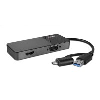 P-43354 | Lindy 43354 - USB 3.2 Gen 1 (3.1 Gen 1) Type-A + Type-C - Schwarz - 60 Hz - HDMI - VGA - Kunststoff - USB | Herst. Nr. 43354 | Kabel / Adapter | EAN: 4002888433549 |Gratisversand | Versandkostenfrei in Österrreich
