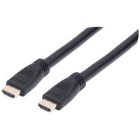 Manhattan High Speed HDMI-Kabel mit Ethernet-Kanal - CL3-zertifiziert für Wandinstallationen - HEC - ARC - 3D - 4K@60Hz - CL3 - HDMI-Stecker auf HDMI-Stecker - geschirmt - schwarz - 10 m - 10 m - HDMI Typ A (Standard) - HDMI Typ A (Standard) - 3D - 10,2 G