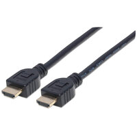 Manhattan High Speed HDMI-Kabel mit Ethernet-Kanal - CL3-zertifiziert für Wandinstallationen - HEC - ARC - 3D - 4K@60Hz - CL3 - HDMI-Stecker auf HDMI-Stecker - geschirmt - schwarz - 3 m - 3 m - HDMI Typ A (Standard) - HDMI Typ A (Standard) - 3D - 18 Gbit/