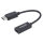 Manhattan Passiver DisplayPort auf HDMI-Kabeladapter - DisplayPort-Stecker auf HDMI-Buchse - 1080p@60Hz - schwarz - 0,15 m - HDMI Typ A (Standard) - DisplayPort - Weiblich - Männlich - Gerade