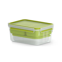 I-N1071600 | EMSA Lunchbox Clip & Go XL 2,3l - Brotdose - Erwachsener - Grün - Transparent - Einfarbig - Rechteckig - Deutschland | N1071600 | Haus & Garten