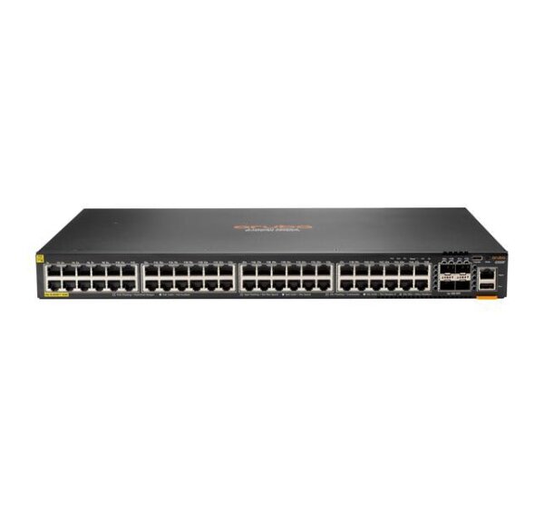 HPE 6200F 48G Class4 PoE 4SFP+ 370W - Managed - L3 - Gigabit Ethernet (10/100/1000) - Power over Ethernet (PoE) - Rack-Einbau - 1U