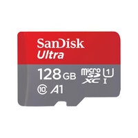 SanDisk Ultra - 128 GB - MicroSDXC - Klasse 10 - UHS-I - 140 MB/s - Class 1 (U1)