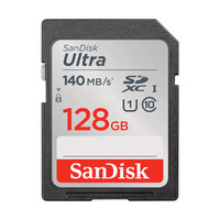 SanDisk Ultra - 128 GB - SDXC - Klasse 10 - UHS-I - 140 MB/s - Class 1 (U1)