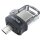 Sandisk Ultra Dual m3.0. Kapazität: 16 GB, Geräteschnittstelle: USB Type-A / Micro-USB, USB-Version: 3.2 Gen 1 (3.1 Gen 1). Formfaktor: Dia. Gewicht: 5,2 g. Produktfarbe: Schwarz, Silber, Transparent