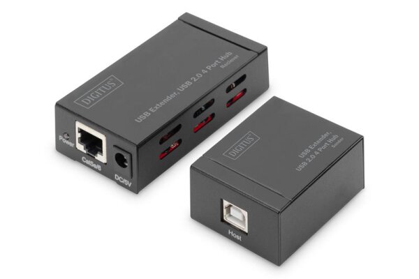 ADA-70143N | DIGITUS USB Extender, USB 2.0 4 Port Hub | DA-70143 | Zubehör
