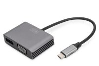 ADA-70827N | DIGITUS USB Type-C 4K 2in1 DisplayPort + VGA Grafik-Adapter | DA-70827 | Zubehör