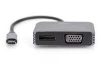 ADA-70827N | DIGITUS USB Type-C 4K 2in1 DisplayPort + VGA...