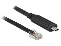 P-63912 | Delock 63912 - Schwarz - 2 m - USB Typ-C - RJ45 - Männlich - Männlich | 63912 | Zubehör