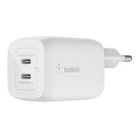 I-WCH013VFWH | Belkin 65W PD PPS Dual USB-C GaN Charger |...