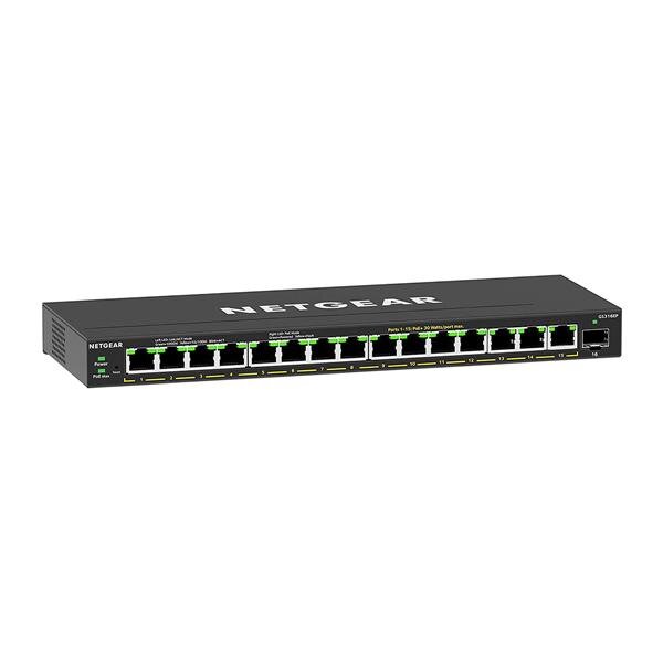 X-GS316EP-100PES | Netgear GS316EP-100PES - Managed - Gigabit Ethernet (10/100/1000) - Vollduplex - Power over Ethernet (PoE) | GS316EP-100PES | Netzwerktechnik